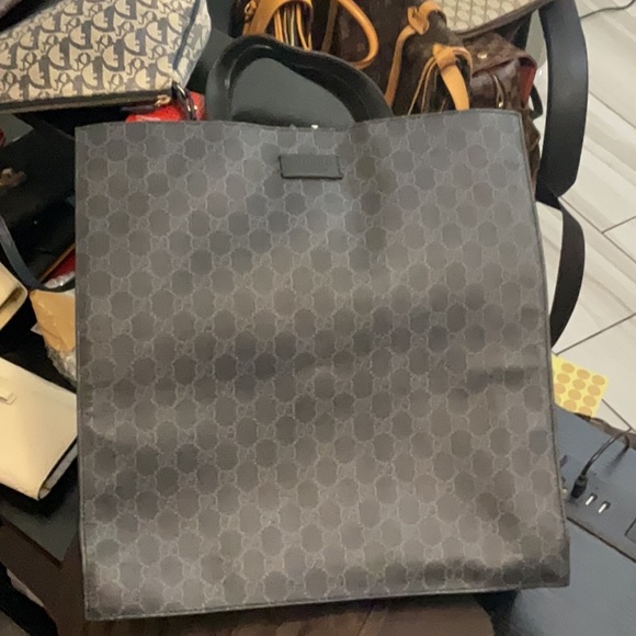 Gucci BLK canvas  TOTE - Picture 1 of 1